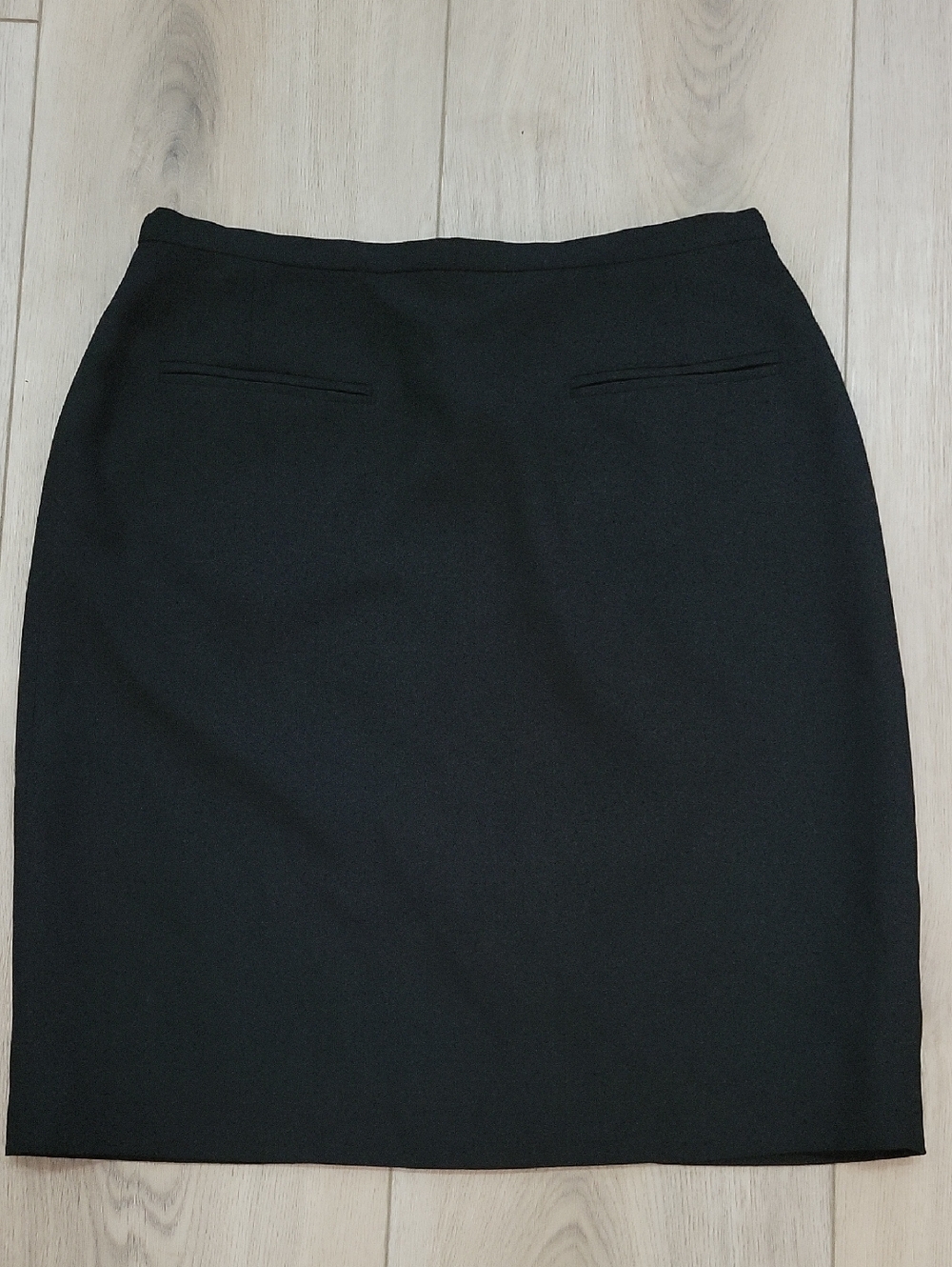 Kenar Black Tailored Pencil Skirt